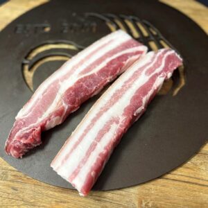 Rare Breed Pork Belly Strips (2) Min. 500g+