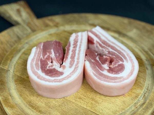 Outdoor Reared Pork Belly Strips Min. 500g