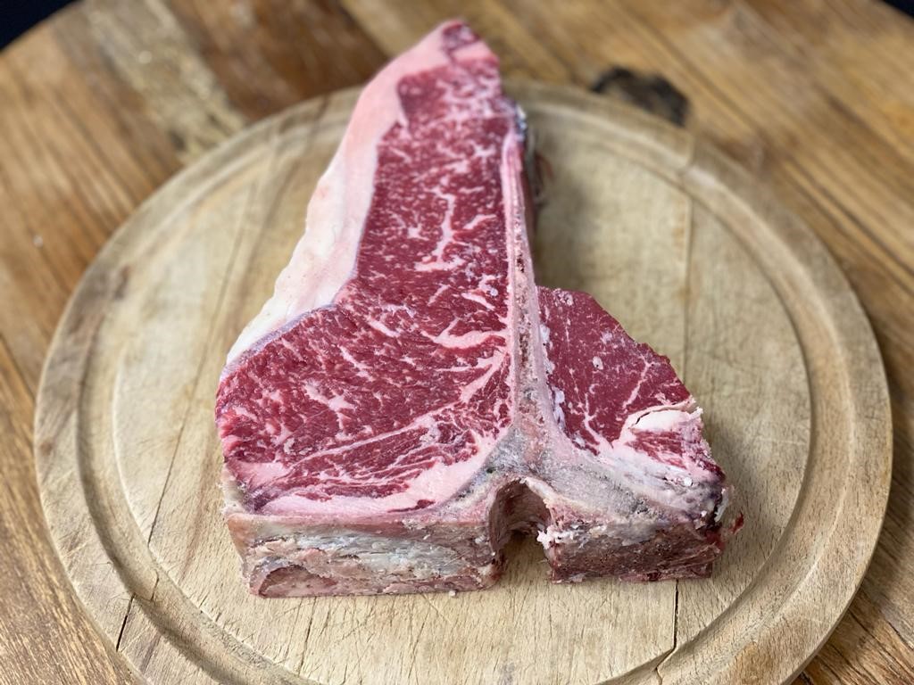 Welsh Wagyu Beef Dry Aged T Bone Steak Min 680g Alternative Meats