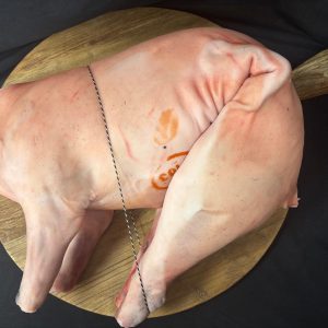Iberian Duroc Suckling Pig BUTCHERED (head and feet removed) Min. 9.5kg **New**